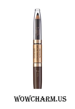 Revlon / Карандаш для бровей Colorstay Brow Fantasy Pencil&Gel Dark brown