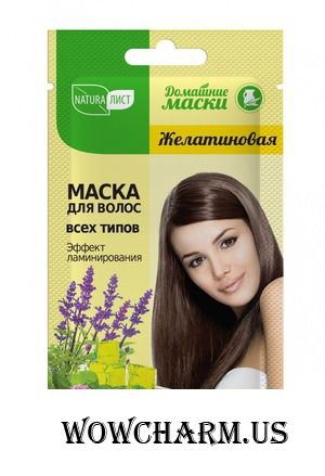 Naturalist / Желатиновая маска для волос Эффект ламинирования серия "Домашние маски"