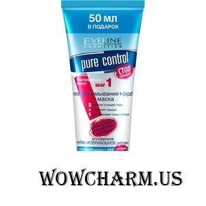 Eveline Cosmetics / Eveline Pure Control Гель для умывания+скраб+маска Стоп прыщам