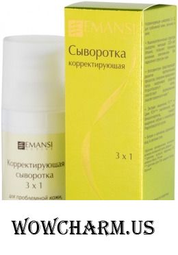 Emansi / Сыворотка для лица Корректирующая сыворотка 3 х 1 для проблемной кожи, склонной к акне