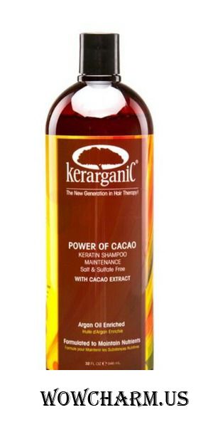 Kerarganic / Шампунь Keratin Shampoo Maintenance Salt & Sulfate Free Power Of Cacao