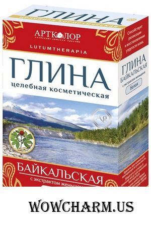 "Артколор" / Глина косметическая Глина Белая Байкальская с экстрактом женьшеня
