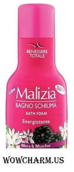 Malizia / Пена для ванны и душа Bath Foam Energizzante mora&muschio