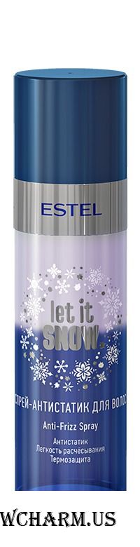 ESTEL / Спрей-антистатик для волос Anti-Frizz Spray серии Let it snow