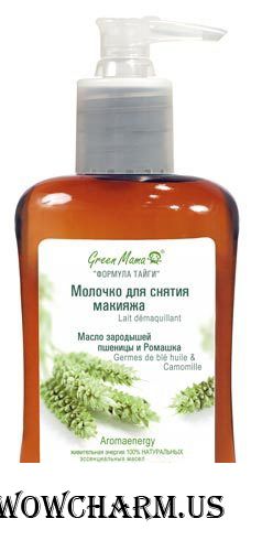 Green Mama / Молочко для снятия макияжа Масло зародышей пшеницы и Ромашка