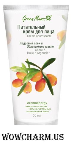 Green Mama / Питательный крем для лица Кедровый орех и Облепиховое масло