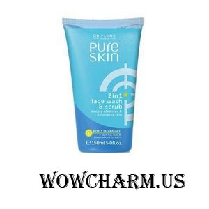 Oriflame / Гель-скраб для лица Pure Skin 2 in 1 face wash & scrub