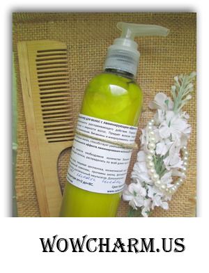 Эффект ламинированных волос с помощью кондиционера.
