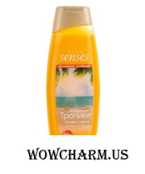 Avon / Увлажняющий крем-гель для душа. Волшебные тропики. Папайя и персик