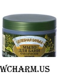 "BIТЭКС" / Целебная банька Мыло для бани черное классическое