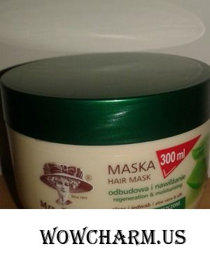 Mrs. Potters / Маска regeneratoin & Mousturising mask aloe vera and silk for dry and damaged hair