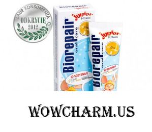Biorepair / Junior strawberry Детская зубная паста с экстрактом земляники