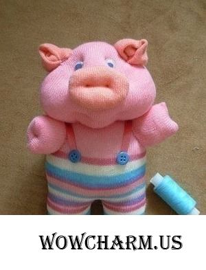Хрюшка из носка