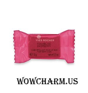 Yves Rocher / Сахар для Ванны Raspberry Fizzy Bath Cube