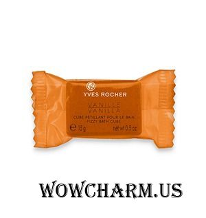 Yves Rocher / Сахар для Ванны Organic Vanilla Fizzy Bath Cube