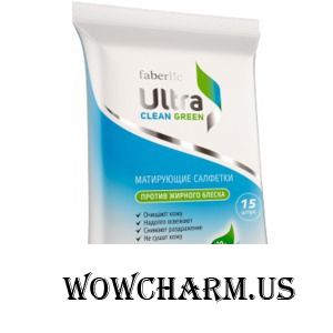 Faberlic / Матирующие салфетки серии Ultra Clean Ultra Green