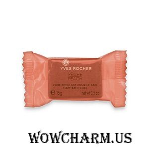 Yves Rocher / Сахар для Ванны Peach Fizzy Bath Cube