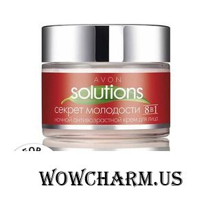 Avon / Ночной антивозрастной крем для лица "Секрет молодости"