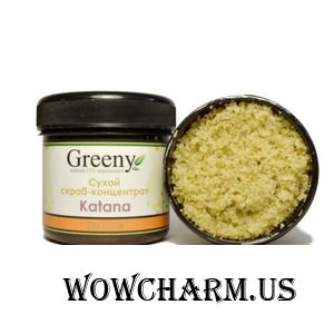 v.i.Cosmetics / Скраб для тела Greeny Сухой скраб-концентрат «Katana»