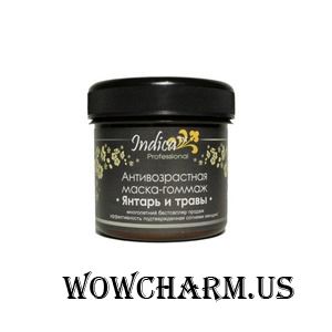 v.i.Cosmetics / Маска для лица Indica Антивозрастная маска-гоммаж «Янтарь и травы»