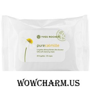 Yves Rocher / Салфетки для Снятия Макияжа Pure Calmille Comfort Cleansing Cloths
