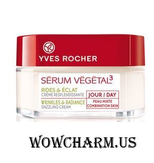 Yves Rocher / Дневной Уход от Морщин для Смешанной Кожи S'erum V'eg'etal Wrinkles & Firmness Dazzling Cream Combination Skin