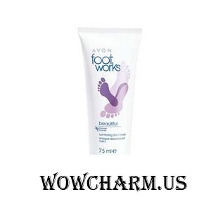 Avon / Ухаживающая отшелушивающая маска для ног "Лаванда"