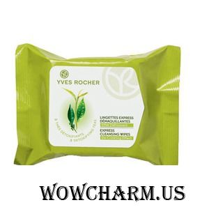 Yves Rocher / Салфетки для Экспресс-Снятия Макияжа 3 Thes Detoxifiants Cleansing Cloths