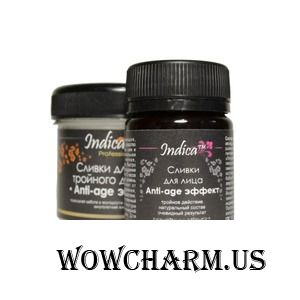 v.i.Cosmetics / Крем для лица Indica Сливки для лица тройного действия «Anti-age эффект»