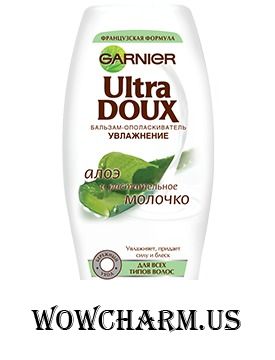 GARNIER / Ultra Doux Увлажнение c алоэ и растительным молочком Бальзам-ополаскиватель