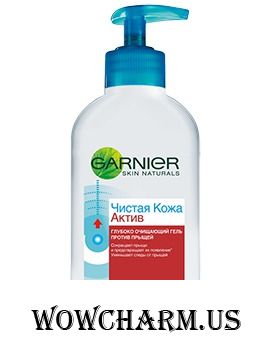 GARNIER / Skin Naturals Чистая кожа Актив Очищающий гель против прыщей