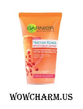 GARNIER / Чистая кожа Отшелушивающий скраб против несовершенств