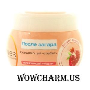 GARNIER / Крем Ambre Solare После загара "Освежающий сорбет" с экстрактом Граната и Алое Вера