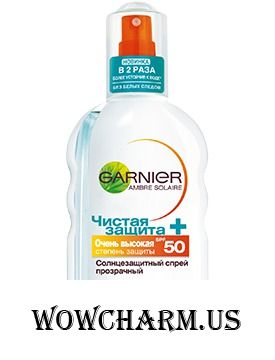 GARNIER / Ambre Solare Чистая защита + Cолнцезащитный спрей для тела SPF 50