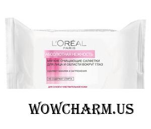 L'OREAL / АБСОЛЮТНАЯ НЕЖНОСТЬ Мягкие очищающие салфетки для лица и области вокруг глаз
