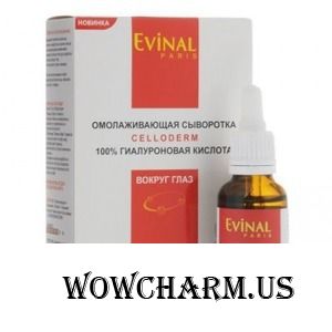 Evinal / Омолаживающая сыворотка для кожи вокруг глаз Celloderm 100% гиалуроновая кислота