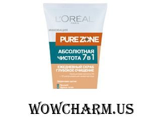 L'OREAL / PURE ZONE Абсолютная чистота 7в1 ежедневный скраб