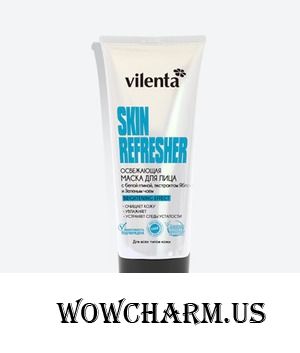 VILENTA / Skin Refreshener Освежающая маска для лица с белой глиной, экстрактом Яблока и Зеленым чаем