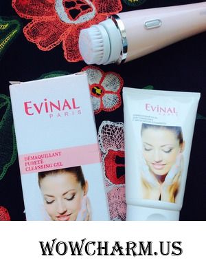 Уход за кожей на этапе очищения с гелем Evinal