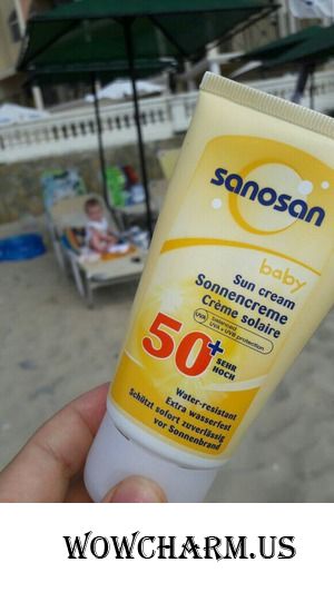 Надежный солнцезащитный крем для малышей Sanosan 50+