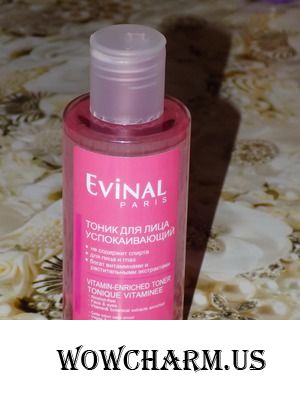 Из каталога Evinal. Тоник для лица успокаивающий