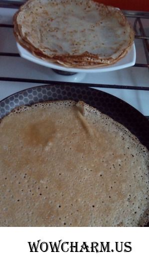 Постные блины на квасе