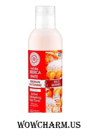 Natura Siberica / Отбеливающий активный тоник-эксфолиант для лица
