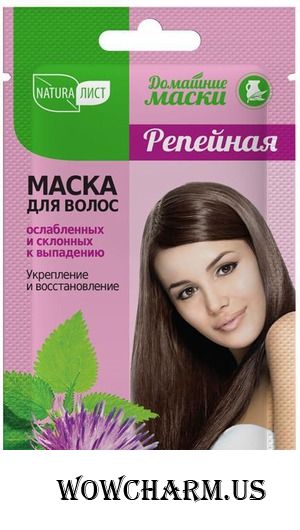 Маска NaturaList Репейная для ослабленных и склонных к выпадению волос