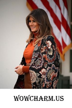 Ослепительная Мелания Трамп приняла участие в помиловании индейки