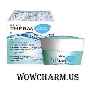 "Вiтэкс" / Крем для лица и кожи вокруг глаз Blue Therm дневной роскошный крем на термальной воде с микросферами голубого ретинола