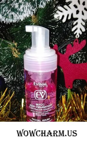 Нежное очищение кожи воздушной пенкой Evinal