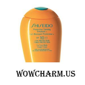 Shiseido / Защитная эмульсия для загара Protective Tanning Emulsion N SPF 10 - For Face/Body