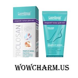 Compliment / Жидкий тальк для ног Triclosan +оксид цинка защита от запаха