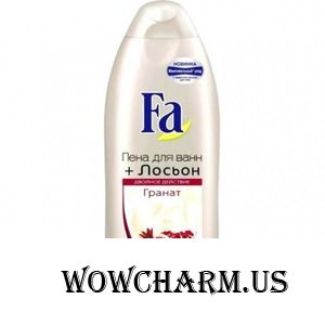 Fa / Крем-пена для ванн Пена для ванн+лосьон Гранат